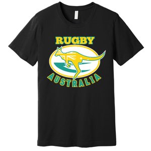 Australia Rugby Wallabies Rugby Jersey Australian Flag Premium T-Shirt