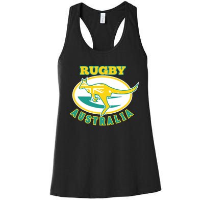 Australia Rugby Wallabies Rugby Jersey Australian Flag Women's Racerback Tank