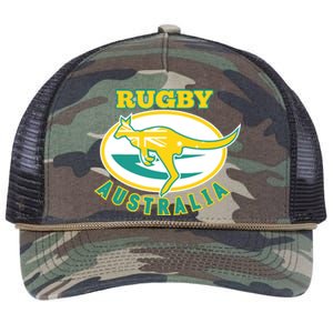 Australia Rugby Wallabies Rugby Jersey Australian Flag Retro Rope Trucker Hat Cap