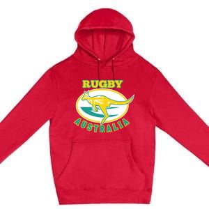 Australia Rugby Wallabies Rugby Jersey Australian Flag Premium Pullover Hoodie