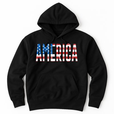 America Red White Blue Stars And Stripes Hoodie