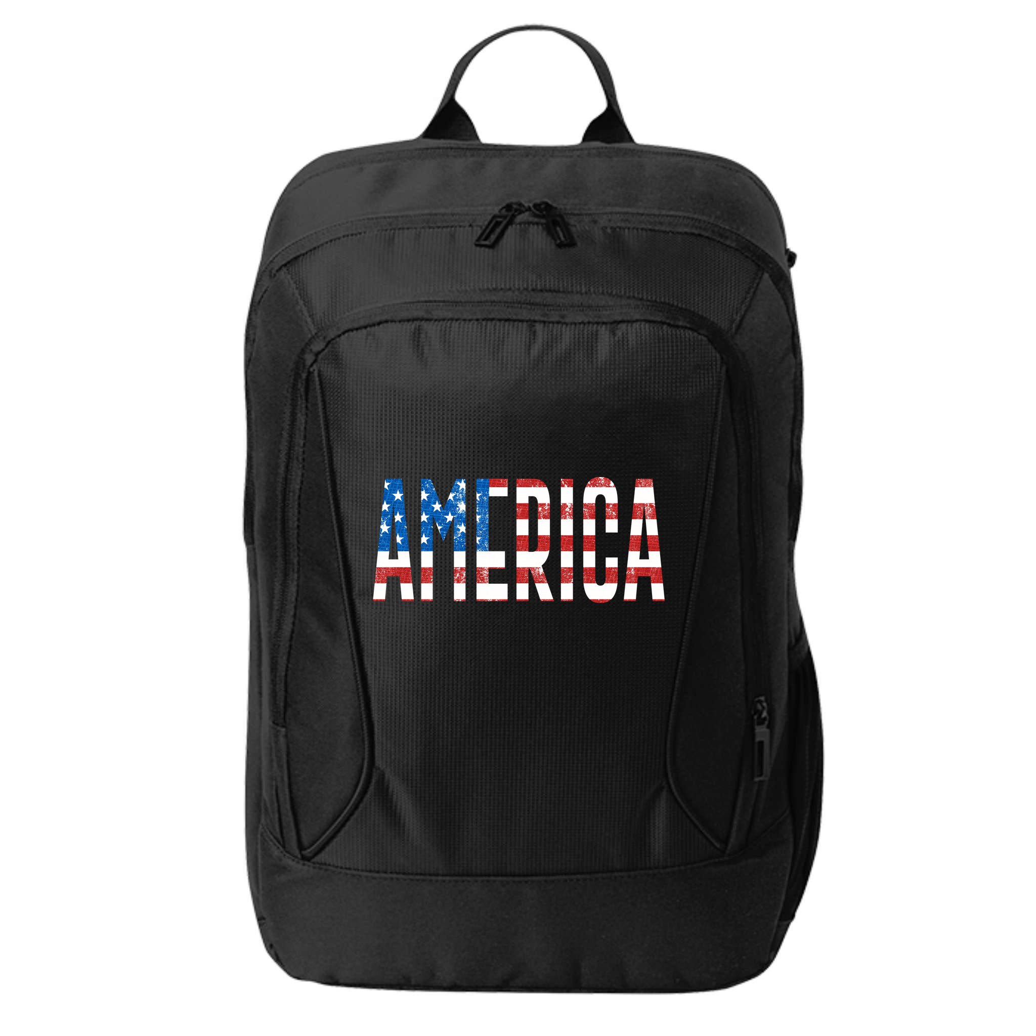 America Red White Blue Stars And Stripes City Backpack