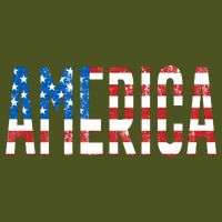 America Red White Blue Stars And Stripes T-Shirt
