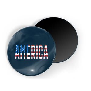 America Red White Blue Stars And Stripes Magnet