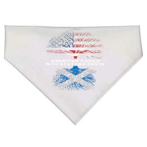 American Raised With Scottish Roots Scotland Meaningful Gift USA-Made Doggie Bandana