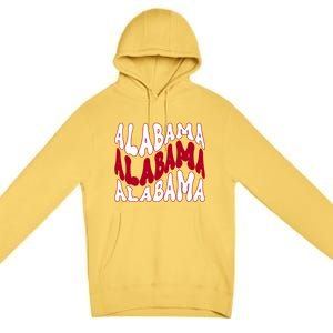 Alabama Retro Wave Premium Pullover Hoodie