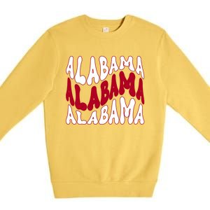 Alabama Retro Wave Premium Crewneck Sweatshirt