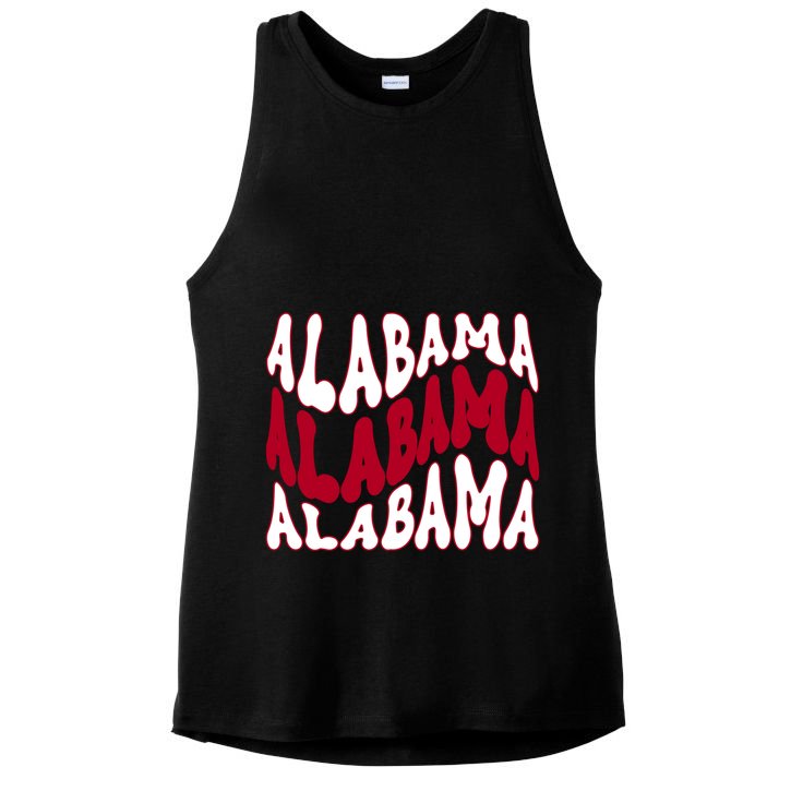 Alabama Retro Wave Ladies PosiCharge Tri-Blend Wicking Tank
