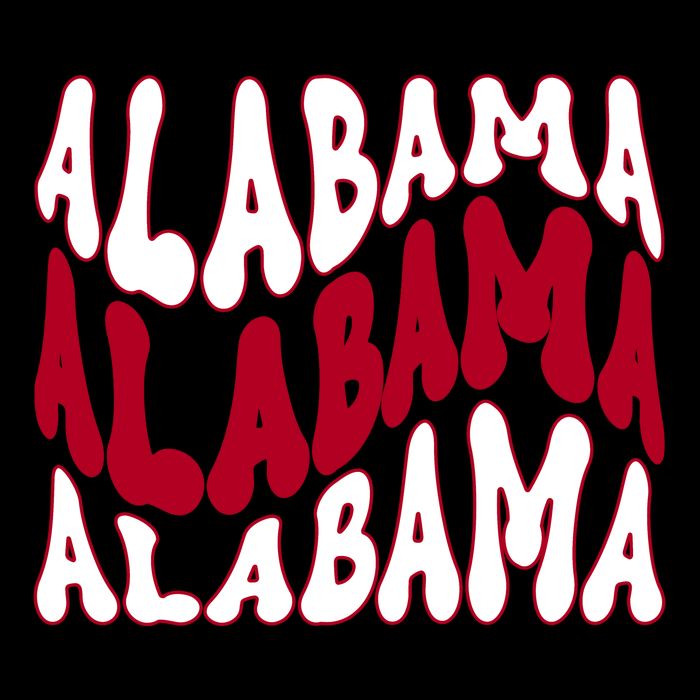 Alabama Retro Wave USA-Made Doggie Bandana