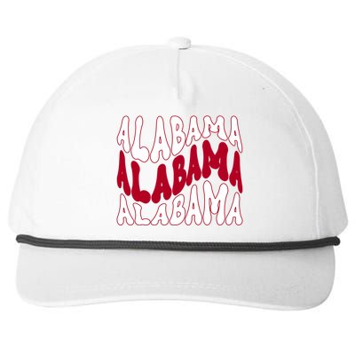 Alabama Retro Wave Snapback Five-Panel Rope Hat