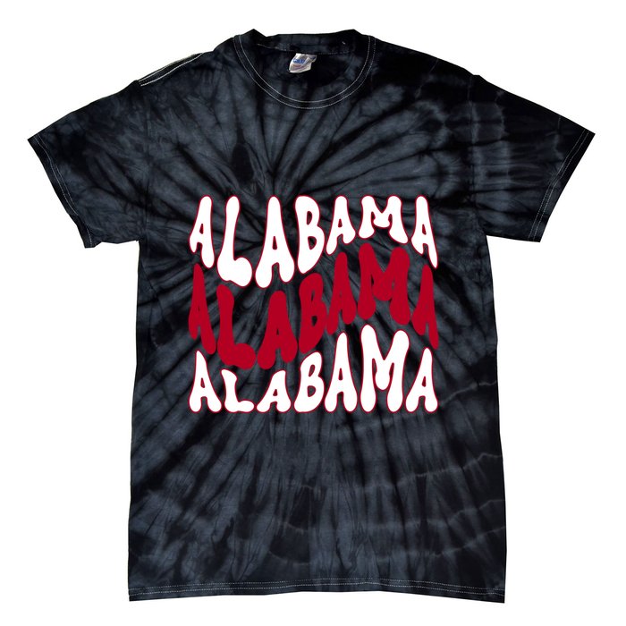 Alabama Retro Wave Tie-Dye T-Shirt