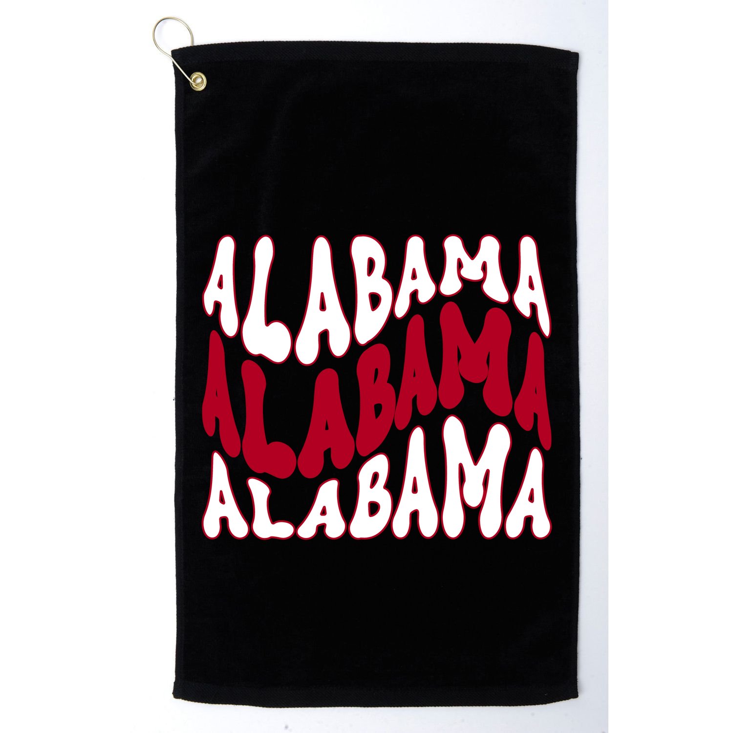Alabama Retro Wave Golf Towel