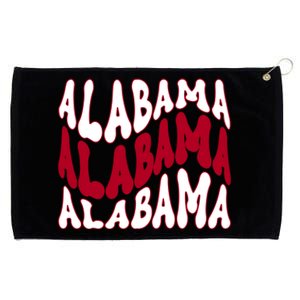 Alabama Retro Wave Grommeted Golf Towel