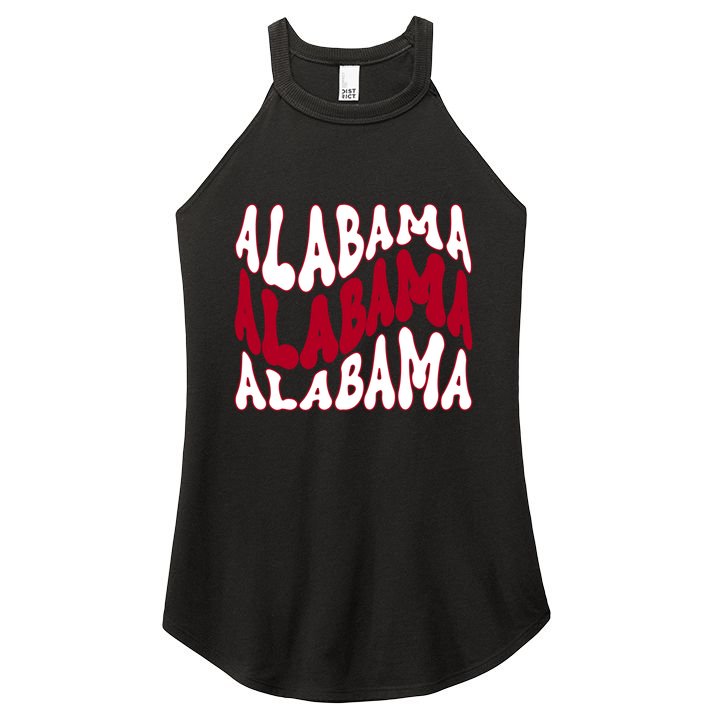 Alabama Retro Wave Women's Perfect Tri Rocker Tank