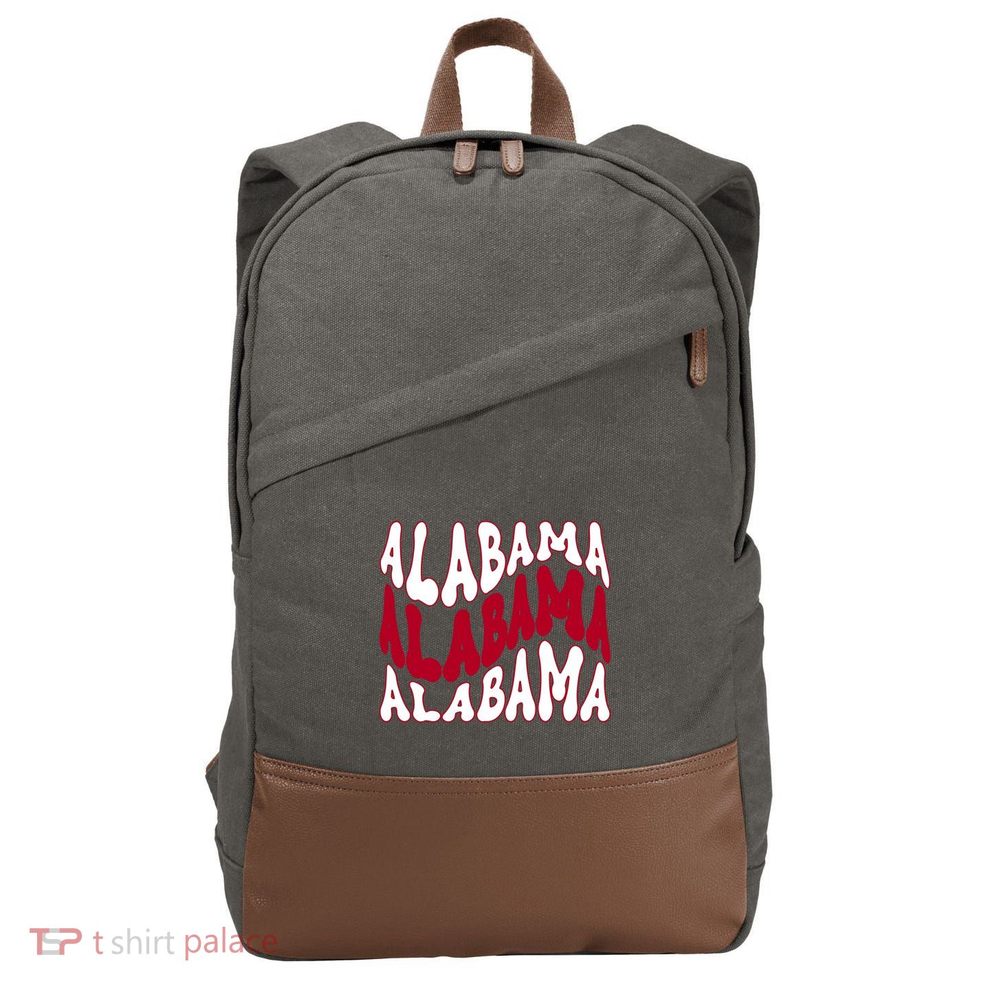 Alabama Retro Wave Cotton Canvas Backpack