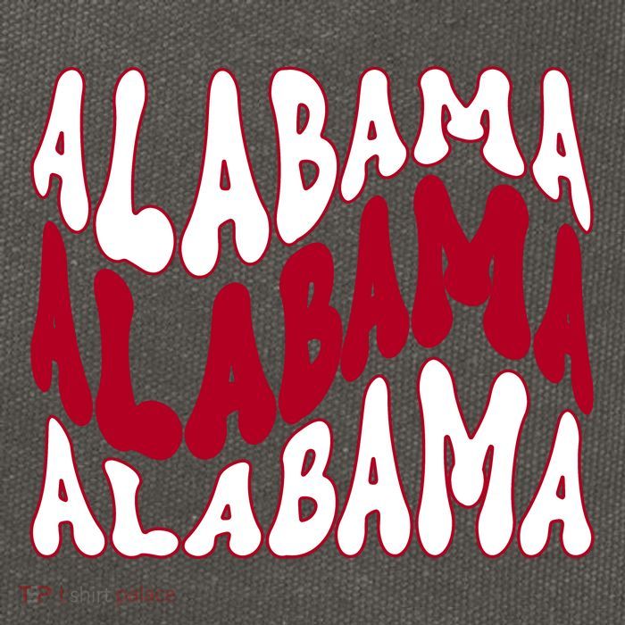 Alabama Retro Wave Cotton Canvas Backpack