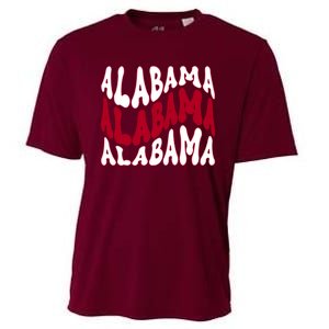 Alabama Retro Wave Cooling Performance Crew T-Shirt