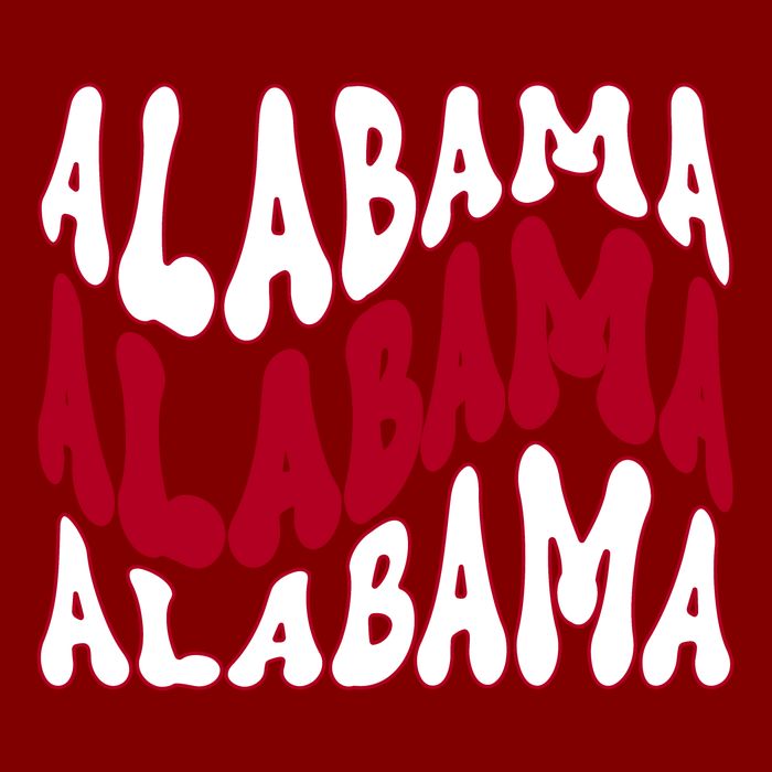 Alabama Retro Wave Cooling Performance Crew T-Shirt