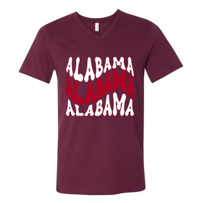 Alabama Retro Wave V-Neck T-Shirt