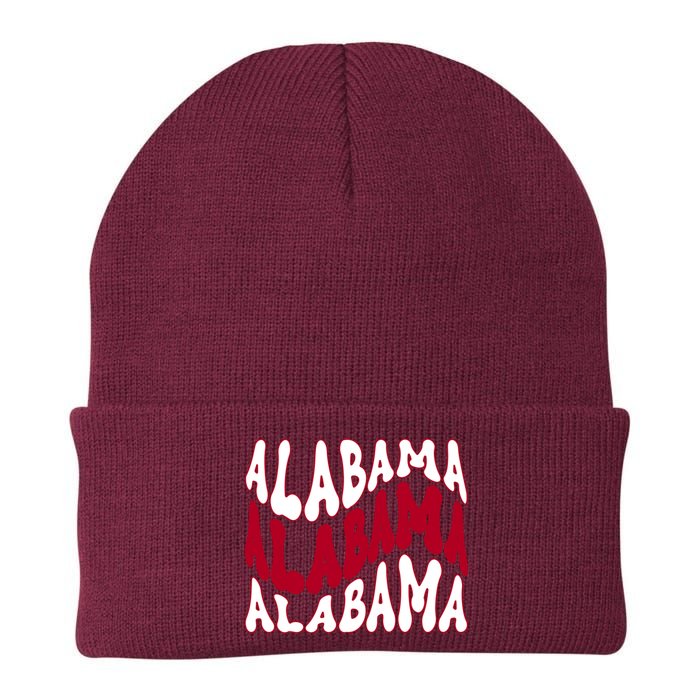 Alabama Retro Wave Knit Cap Winter Beanie