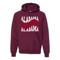 Alabama Retro Wave Premium Hoodie