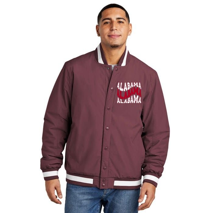 Alabama Retro Wave Insulated Varsity Jacket