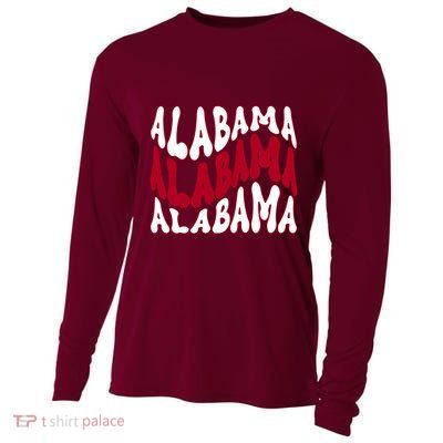 Alabama Retro Wave Cooling Performance Long Sleeve Crew