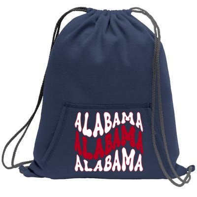 Alabama Retro Wave Sweatshirt Cinch Pack Bag