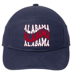 Alabama Retro Wave 7-Panel Snapback Hat