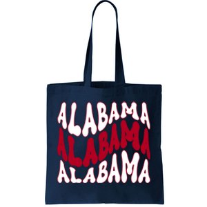 Alabama Retro Wave Tote Bag