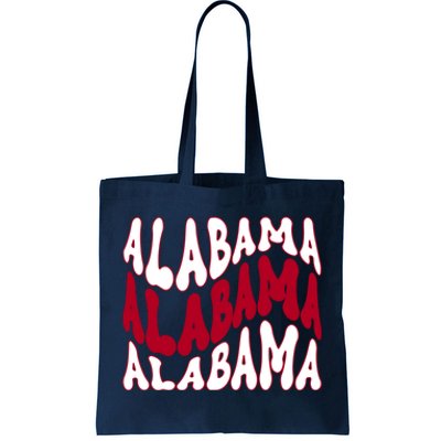 Alabama Retro Wave Tote Bag