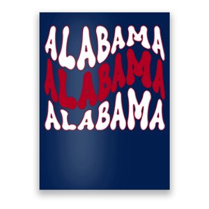 Alabama Retro Wave Poster