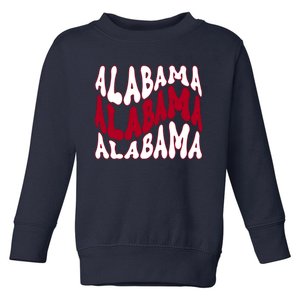 Alabama Retro Wave Toddler Sweatshirt