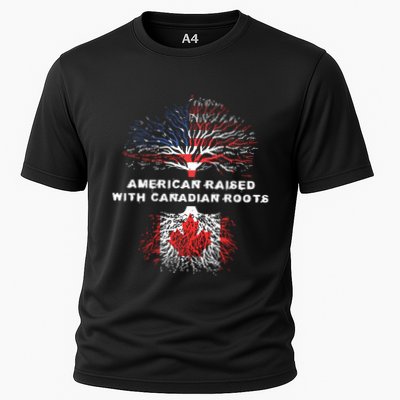 American Raised With Canadian Roots Canada Performance Shirt