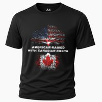 American Raised With Canadian Roots Canada Cooling Performance Crew T-Shirt