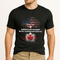 American Raised With Canadian Roots Canada Cooling Performance Crew T-Shirt