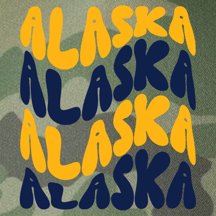 Alaska Retro Wave Legacy Tie Dye Trucker Hat