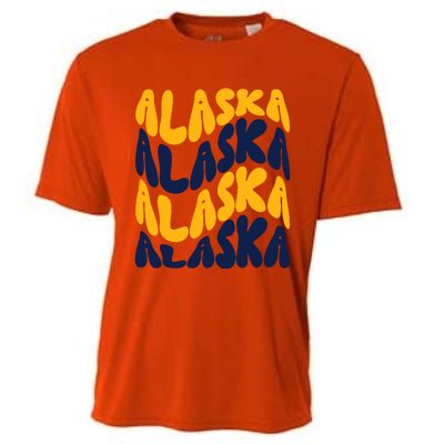 Alaska Retro Wave Cooling Performance Crew T-Shirt