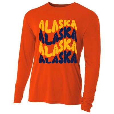 Alaska Retro Wave Cooling Performance Long Sleeve Crew