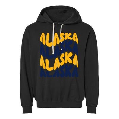 Alaska Retro Wave Garment-Dyed Fleece Hoodie