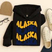 Alaska Retro Wave Hoodie