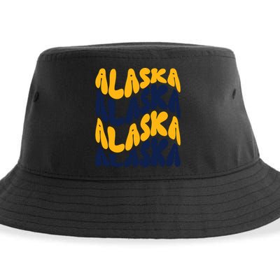 Alaska Retro Wave Sustainable Bucket Hat