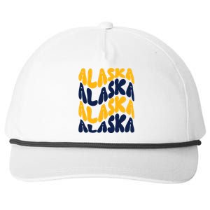 Alaska Retro Wave Snapback Five-Panel Rope Hat