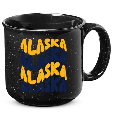 Alaska Retro Wave 15oz Campfire Ceramic Mug