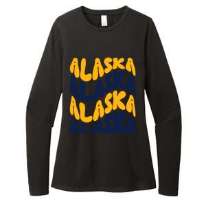 Alaska Retro Wave Womens CVC Long Sleeve Shirt