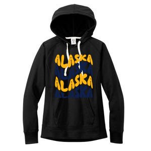 Alaska Retro Wave Women's Fleece Hoodie