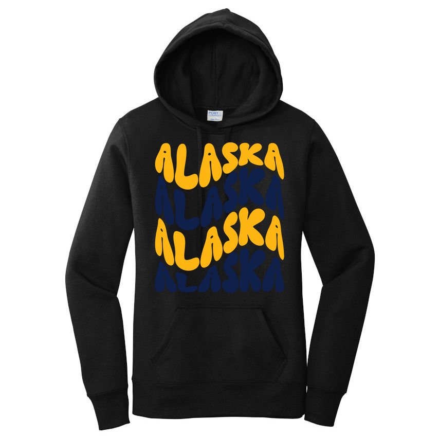 Alaska Retro Wave Women's Pullover Hoodie