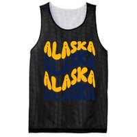 Alaska Retro Wave Mesh Reversible Basketball Jersey Tank