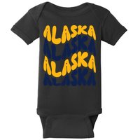 Alaska Retro Wave Baby Bodysuit