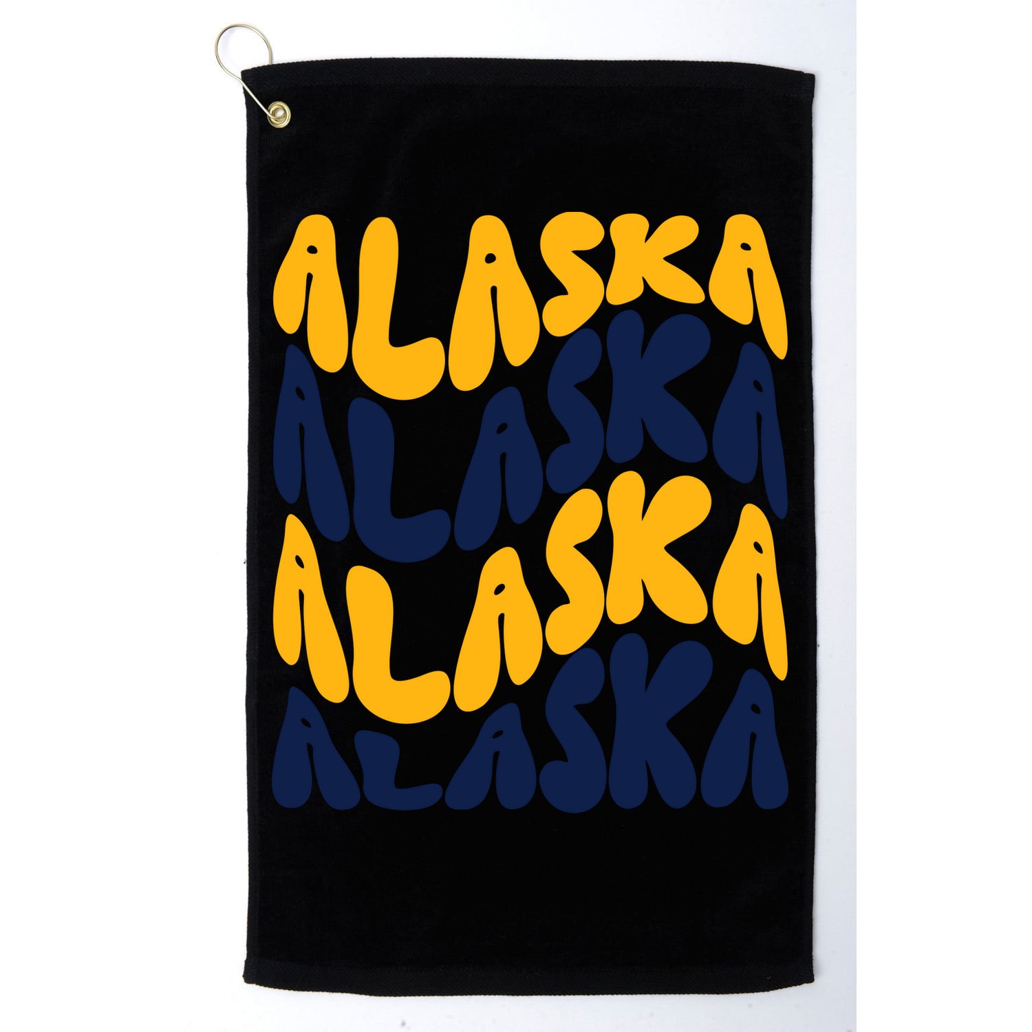 Alaska Retro Wave Golf Towel